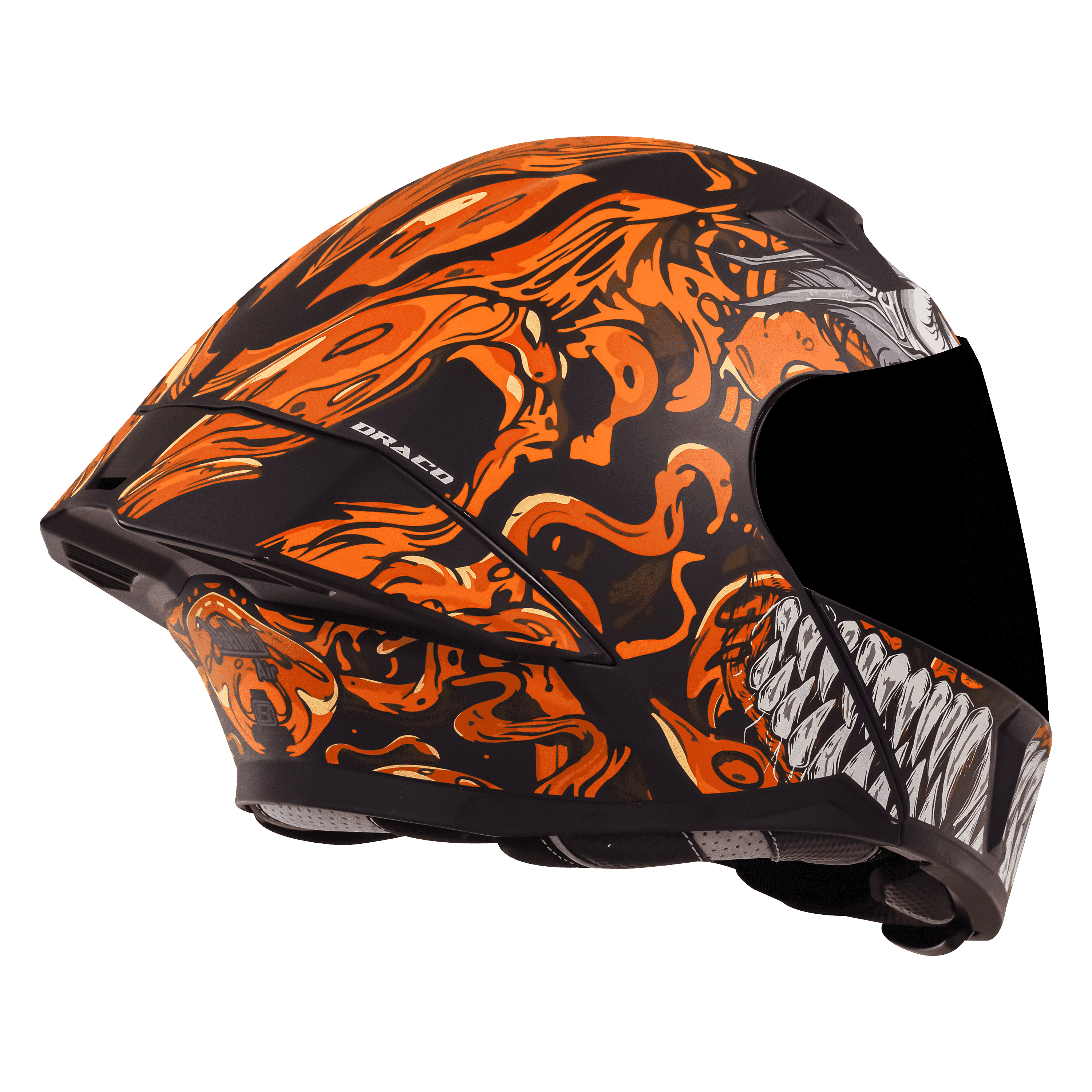 SBA-20 DRACO GLOSSY BLACK WITH ORANGE